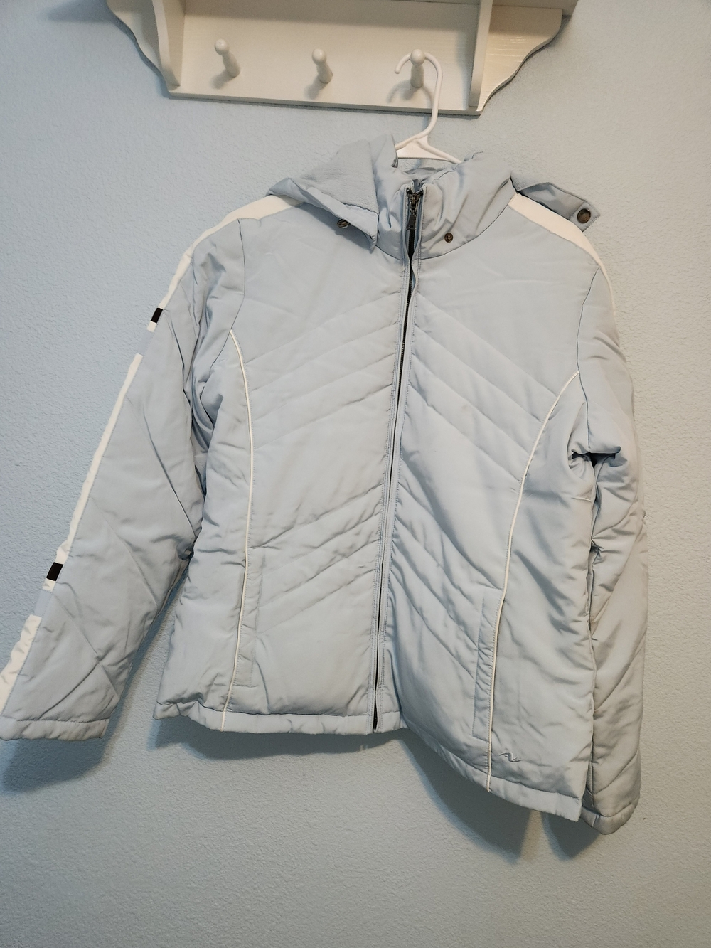 Athletic Works Light Blue Fleece-Lined Jacket
